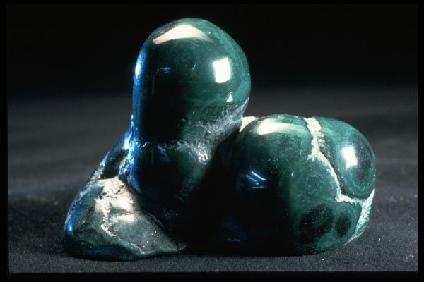 342067 Polished Stalagmite Malachite (front) A4 Photo Print