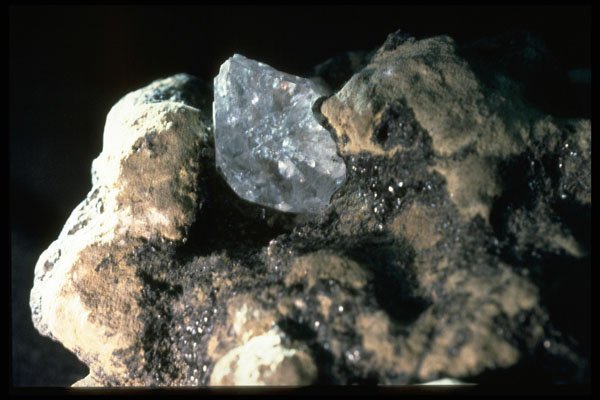 342079 Close up Of Herkimer Diamond In Matrix A4 Photo Print