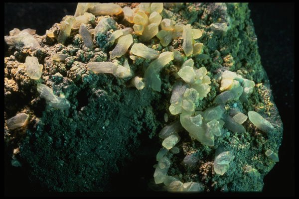 342091 Malachite With Calcite A4 Photo Print