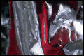 343000 Red On Wrinkled Silver Reflector A4 Photo Print