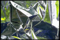 343006 Blue And Green On Wrinkled Silver Reflector A4 Photo Print