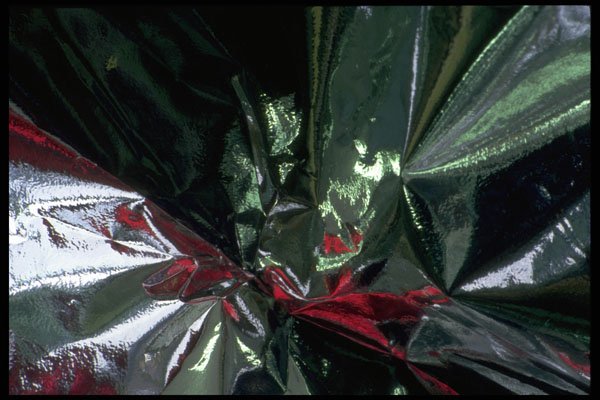 343011 Red And Green On Wrinkled Silver Reflector A4 Photo Print