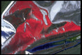 343012 Red, Green And Blue On Wrinkled Silver Reflector A4 Photo Print