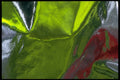 343014 Red And Green On Wrinkled Silver Reflector A4 Photo Print