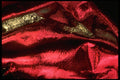 343015 Red On Wrinkled Silver Reflector A4 Photo Print