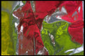 343020 Red, Green And Yellow On Wrinkled Silver Reflector A4 Photo Print