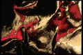 343021 Red On Wrinkled Silver Reflector A4 Photo Print