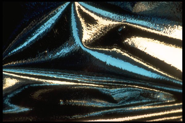 343023 Blue On Wrinkled Silver Reflector A4 Photo Print