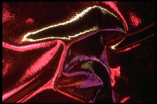 343026 Red And Purple On Wrinkled Silver Reflector A4 Photo Print