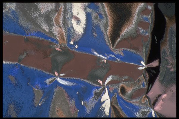 343029 Dark Pink And Blue On Wrinkled Silver Reflector A4 Photo Print