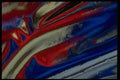 343030 Red And Blue On Wrinkled Silver Reflector A4 Photo Print