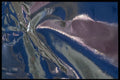 343041 Pink And Blue On Wrinkled Silver Reflector A4 Photo Print