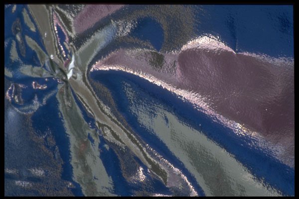 343041 Pink And Blue On Wrinkled Silver Reflector A4 Photo Print
