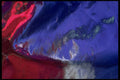 343048 Red And Purple On Wrinkled Silver Reflector A4 Photo Print