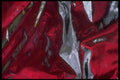343051 Red On Wrinkled Silver Reflector A4 Photo Print