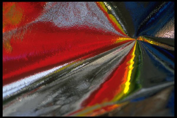 343058 Colors On Wrinkled Silver Reflector A4 Photo Print