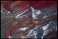 343079 Red And Blue On Wrinkled Silver Reflector A4 Photo Print