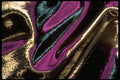 343082 Purple And Blue On Wrinkled Silver Reflector A4 Photo Print