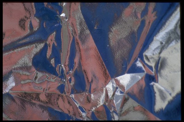 343084 Pink And Blue On Wrinkled Silver Reflector A4 Photo Print