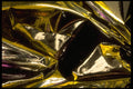343091 Yellow And Purple On Wrinkled Silver Reflector A4 Photo Print