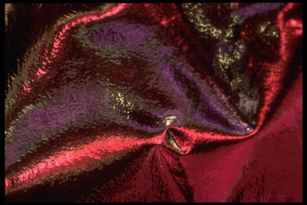343093 Red And Purple On Wrinkled Silver Reflector A4 Photo Print