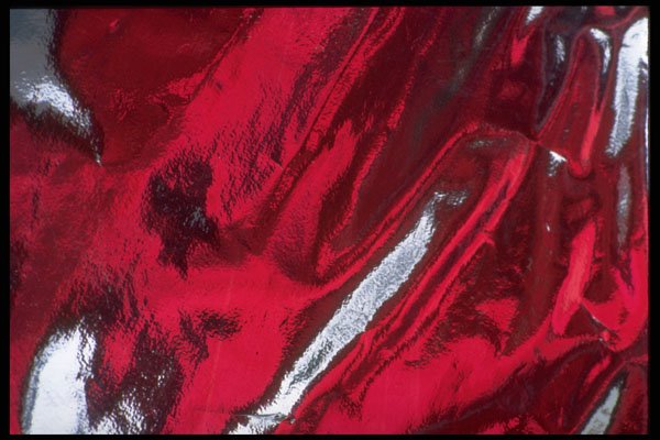 343099 Red On Wrinkled Silver Reflector A4 Photo Print
