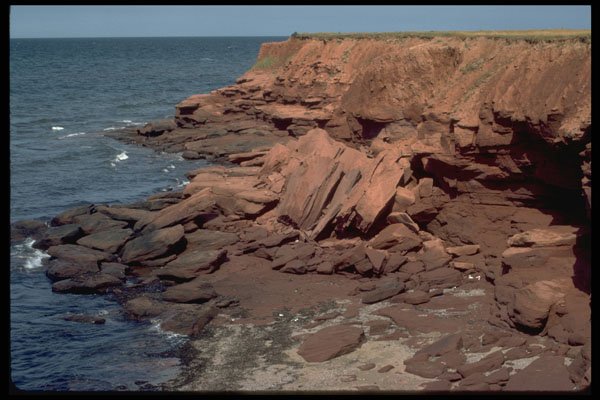344001 Red Rocks, Prince Edward Island A4 Photo Print