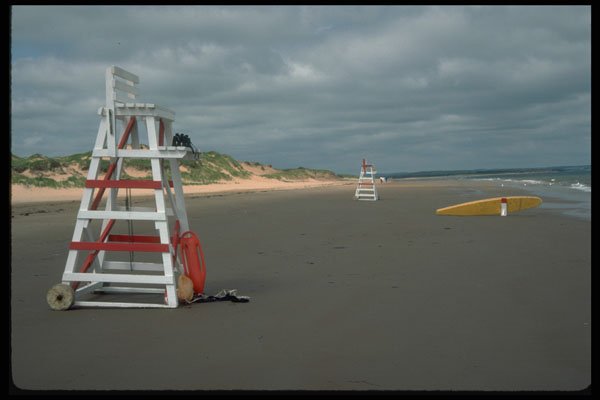 344002 Lifeguard Station, Prince Edward Island A4 Photo Print