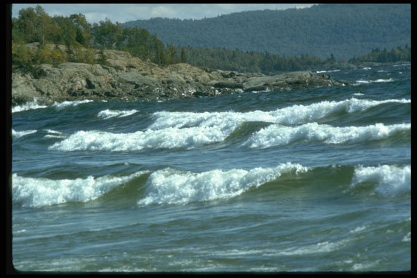 344016 Rough Shoreline, Pukaskwa, Ontario A4 Photo Print
