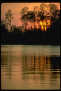 344021 Sunset, Elk Island, Alberta A4 Photo Print