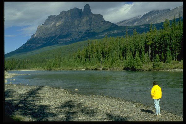 344022 Bow River, Banff, Alberta A4 Photo Print