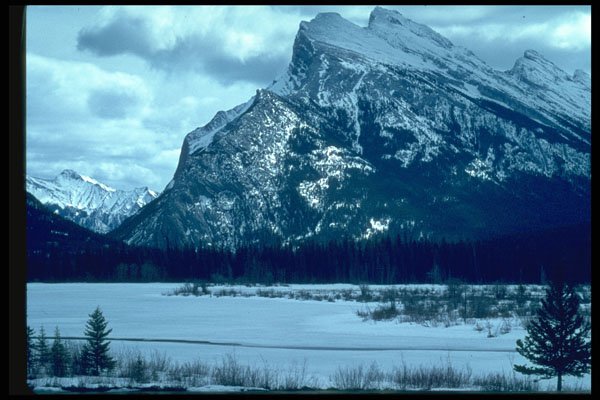 344042 Mount Rudy And Lake Vermilion, Banff, Alberta A4 Photo Print
