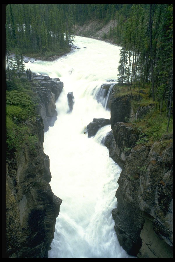 344043 Athabaska Falls, Jasper, Alberta A4 Photo Print