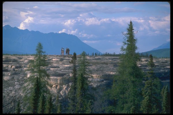 344064 Hot Spring Formations, Nahanni, Northwest Territories A4 Photo Print
