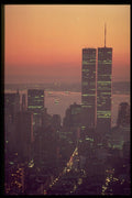 345027 Sunset On The World Trade Center, New York City A4 Photo Print