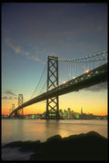 345084 Bay Bridge, San Francisco, California A4 Photo Print
