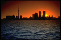345093 Toronto Skyline At Sunset, Ontario, Canada A4 Photo Print