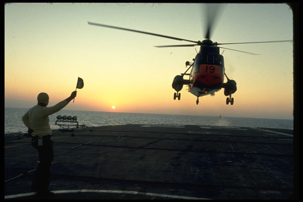 345098 Canadian Navy, Sunset Landing, Canada A4 Photo Print
