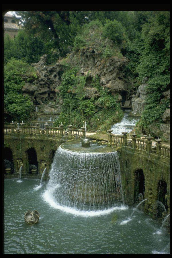 346005 Ovate Fountain Villa D'Este, Italy A4 Photo Print