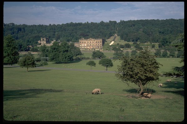 346006 Panoramic View Chatsworth, England A4 Photo Print