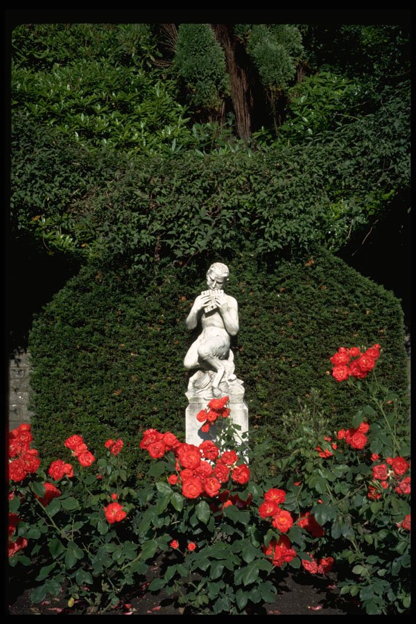 346019 Faun Statue Italian Garden, Compton Acres, England A4 Photo Print