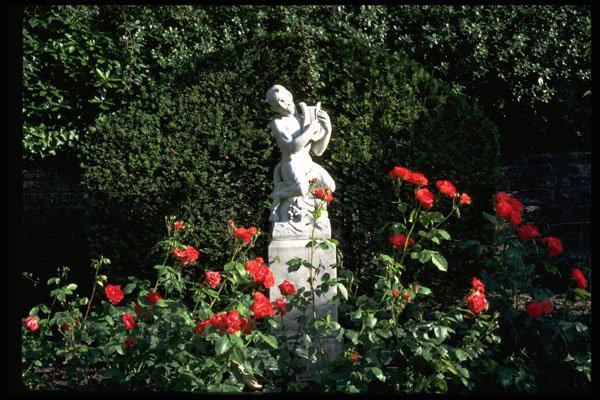 346033 Faun With Lyre Italian Garden, Compton Acres, England A4 Photo Print