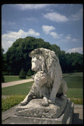 346036 Lion And Lioness Vaux le Vicomte, France A4 Photo Print