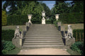 346039 Staircase, Urns And Dogs Chatsworth, England A4 Photo Print