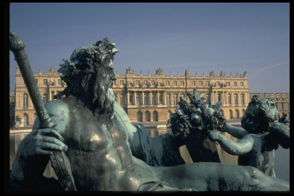 346048 Statue By Water Parterre Versailles, France A4 Photo Print