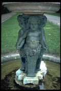 346062 Pedestal With Cherubs Holding Hands Versailles, France A4 Photo Print