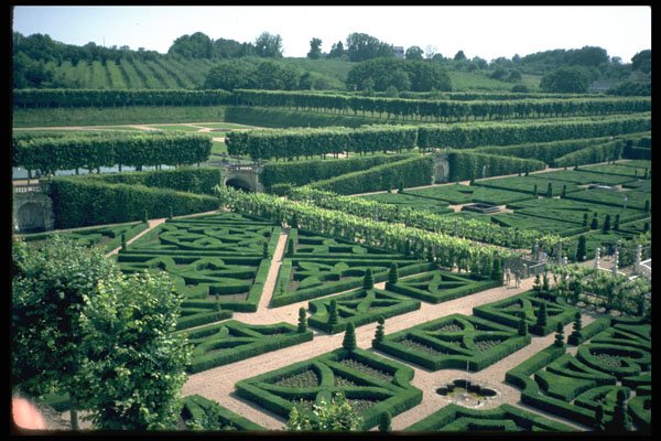 346079 Topiary From High Terrace Villandry, France A4 Photo Print