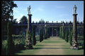 346081 Statuary Columns In Rose Garden Chatsworth, England A4 Photo Print