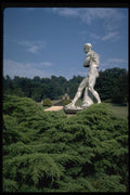 346085 Statue And Cascade Chatsworth, England A4 Photo Print