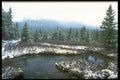 347001 Elbow Pass After An Early Snow, Rocky Mountains, Canada A4 Photo Print